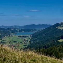 10 Auf dem Abstieg vom Hündlekopf nach Thalkirchdorf zeigt sich der Große Alpsee in aller Pracht.jpg